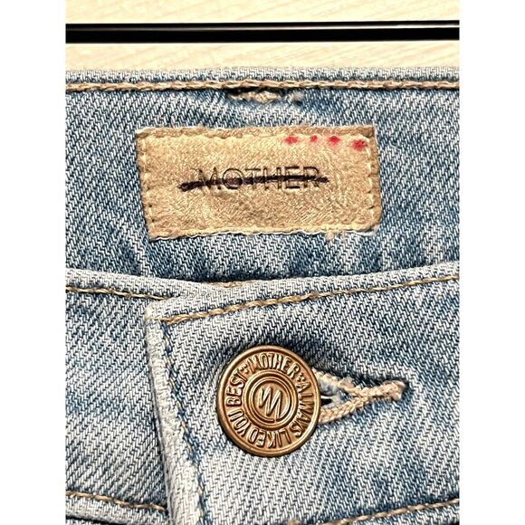 NWT MOTHER The Rambler Zip Flood Jeans in Cherie Cherie Plus Size 34 - Picture 10 of 16